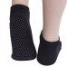 ถุงเท้าโยคะ มีปุ่มกันลื่น แบบเปิดนิ้วเท้า เว้าหลังเท้า Non-Slip Socks 1 คู่ (สีดำ)