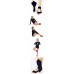 ถุงเท้าโยคะ มีปุ่มกันลื่น แบบเปิดนิ้วเท้า เว้าหลังเท้า Non-Slip Socks 1 คู่ (สีดำ)